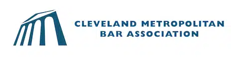 Cleveland Metropolitan Bar Association logo with blue bridge symbol.