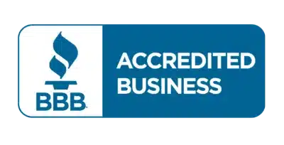 BBB Accredited Business logo with blue torch