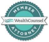 WealthCounsel Member Attorney badge logo.