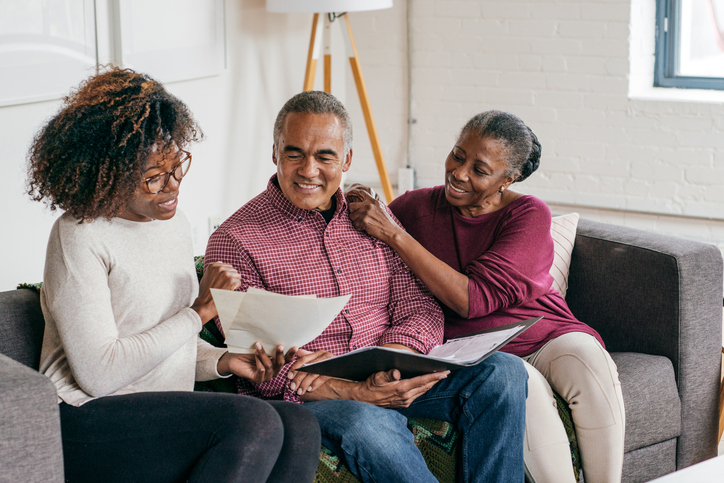 Patient Advocate with Senior Couple