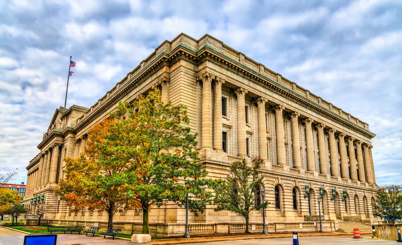 The Cuyahoga County Courthouse in Cleveland, Ohio